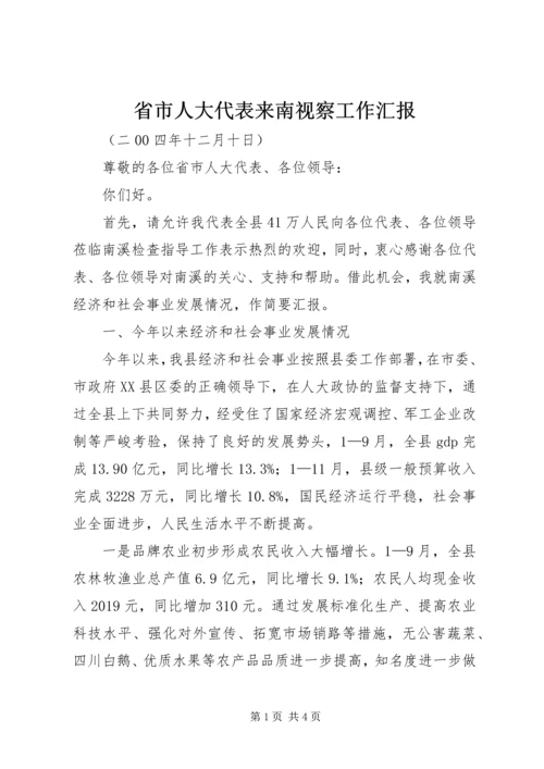 省市人大代表来南视察工作汇报 (4).docx