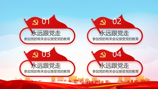 党建党支部工作总结汇报计划PPT党课