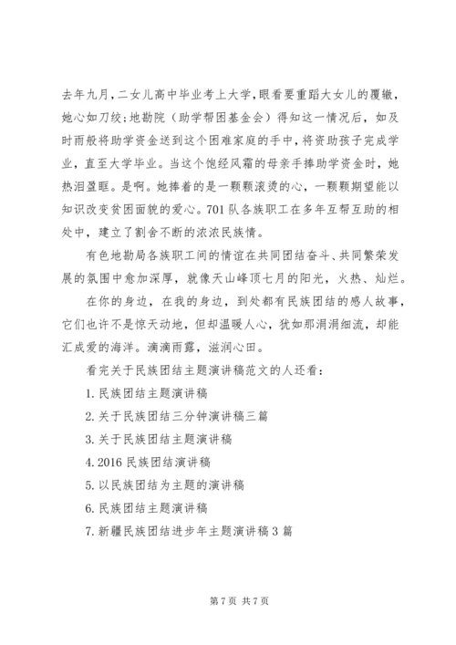 关于民族团结主题演讲稿范文 (2).docx