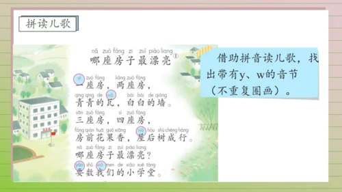 【课堂无忧】汉语拼音-9. y w 任务型教学（第2课时）（课件）