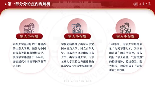 山东大学毕业论文答辩山大有文化通用PPT模板