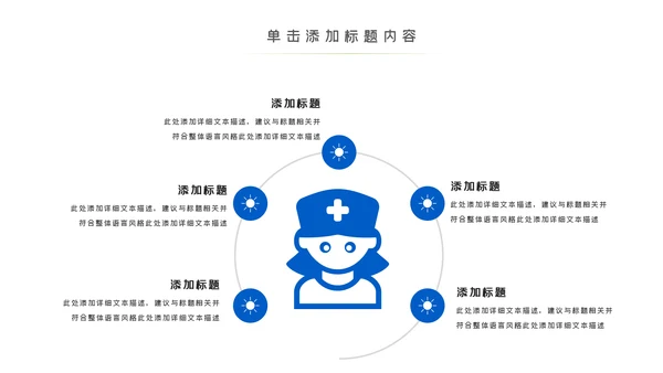 蓝色医生护士智慧医疗医学医药PPT模板