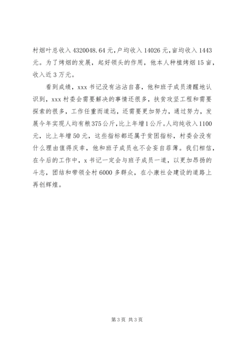 村党总支书记带头致富事迹材料.docx