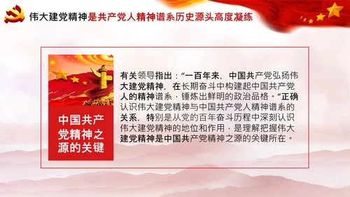 建党100周年七一讲话伟大的建党精神PPT