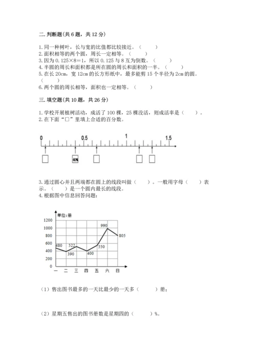 人教版六年级上册数学期末测试卷（有一套）word版.docx