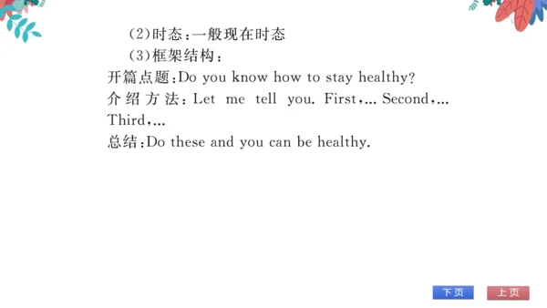 【外研版】七上 Module4 Healthy food 模块话题阅读与写作 习题课件