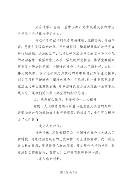 学习十九大精神心得体会(实用版).docx