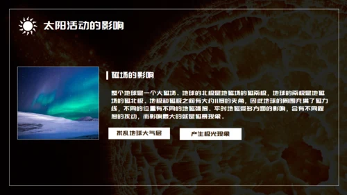 语文课件太阳对地球的影响通用PPT模板