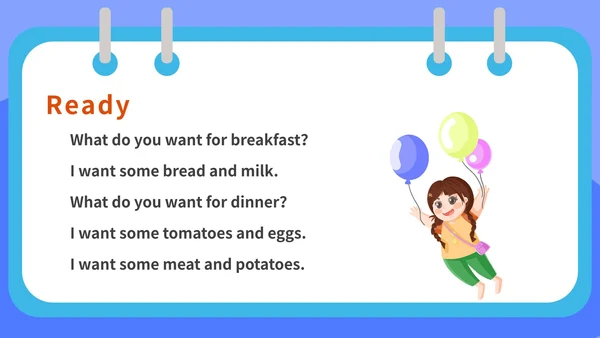 英语三年级上册食物教学课件PPT模板