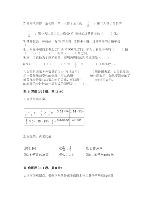 人教版小学六年级上册数学期末测试卷全面.docx