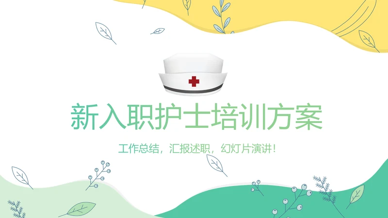 新入职护士培训方案动态PPT