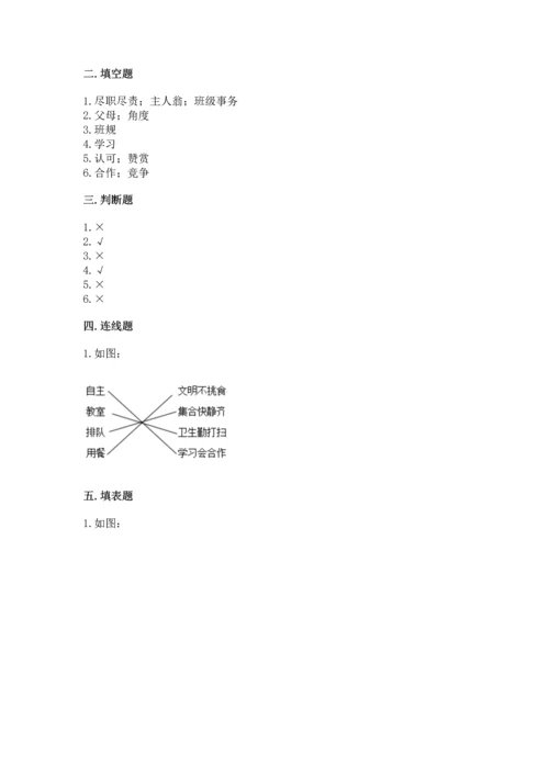 部编版四年级上册道德与法治期中测试卷加解析答案.docx