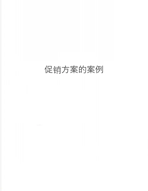 促销方案的案例.docx