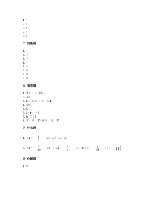 人教版数学六年级上册期末测试卷及答案【考点梳理】.docx