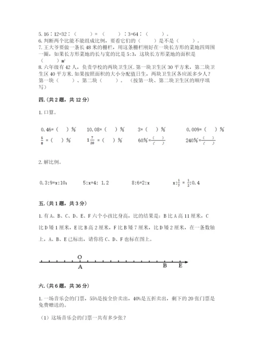 人教版六年级数学下学期期末测试题（名校卷）.docx