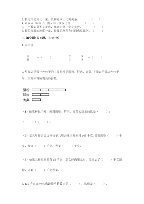 南昌市新建县六年级下册数学期末测试卷精品带答案.docx