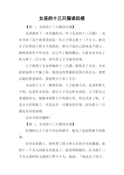 女巫的十三只猫读后感.docx