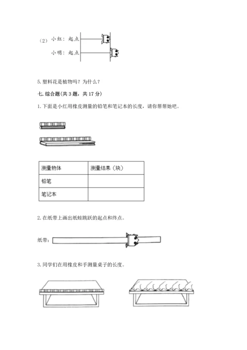 教科版一年级上册科学期末测试卷（黄金题型）.docx