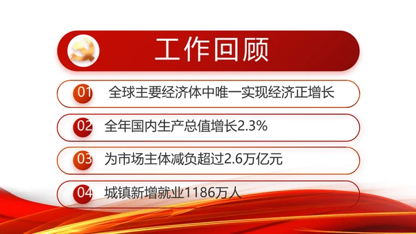 红色党支部工作总结汇报动态PPT党课