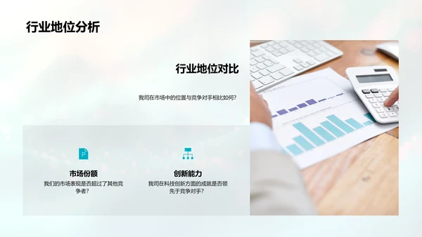 银行业年度报告PPT模板