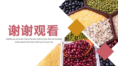 五谷杂粮土特产农产品生态食品PPT模板