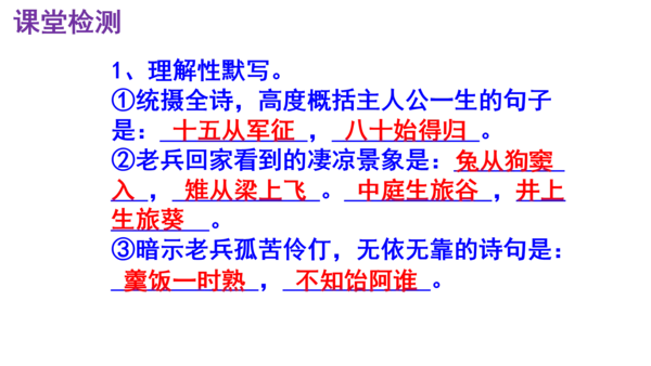 第24课《十五从军征》精品实用高效课件(共18张PPT)