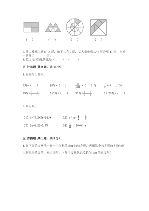 沪教版小学数学六年级下册期末检测试题精品【典型题】.docx