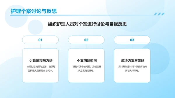蓝色3D风护理个案分享PPT模板
