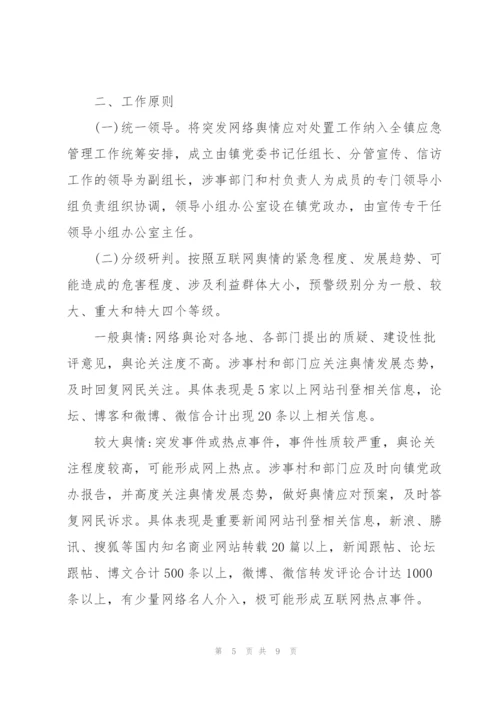 镇网络舆情应对处置实施方案.docx