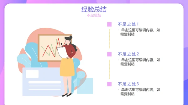 简约渐变紫色几何商务个人工作总结报告PPT模板
