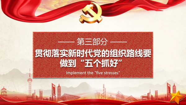 贯彻落实新时代党组织路线PPT党课课件