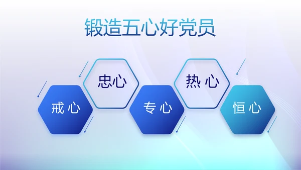 开展蓝色党支部学习教育活动动态PPT模板
