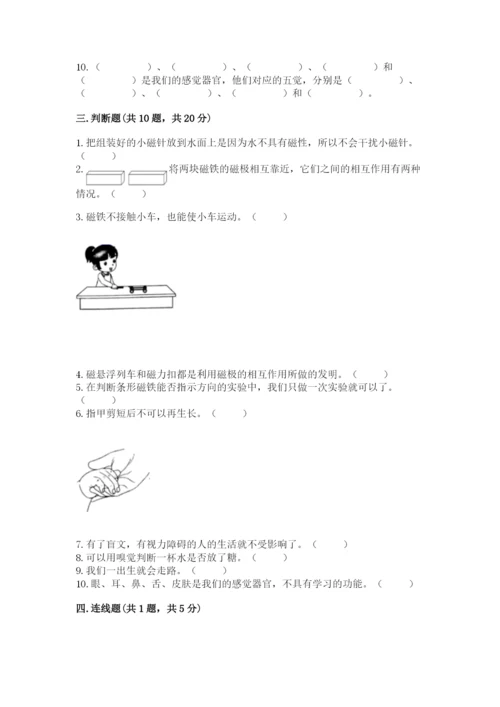 教科版二年级下册科学知识点期末测试卷（word）.docx