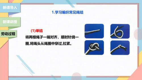 【北师大版】三年级《劳动实践指导手册》第10课《小小绳结用处大》课件