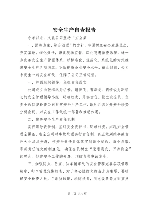 安全生产自查报告 (3).docx
