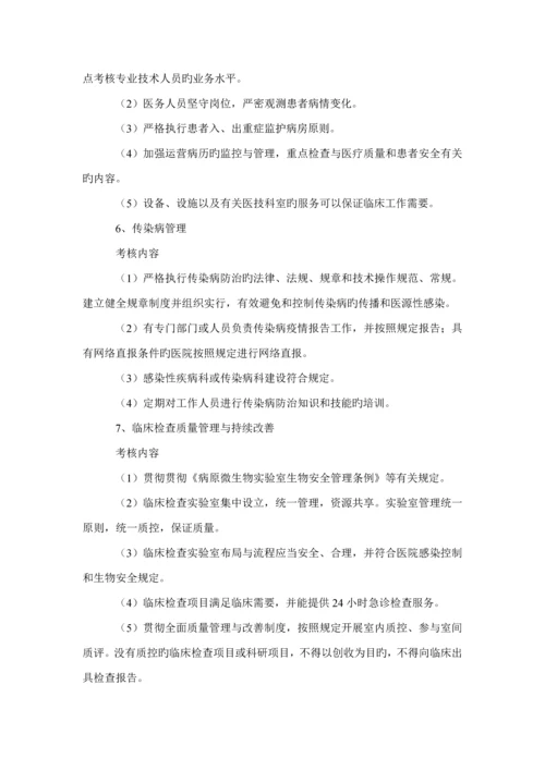 医疗行业管理评核工作标准手册.docx