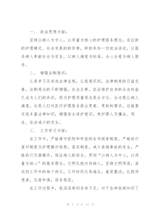 护士个人工作规划述职报告.docx