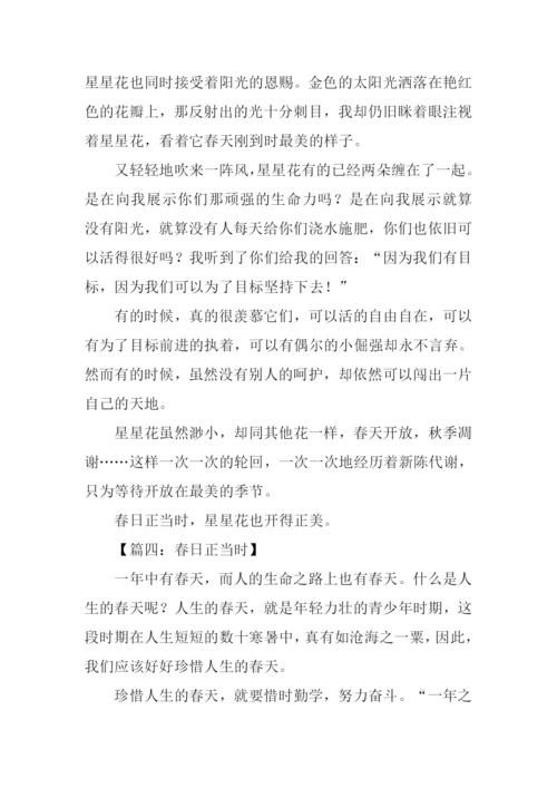 春日正当时作文800字.docx