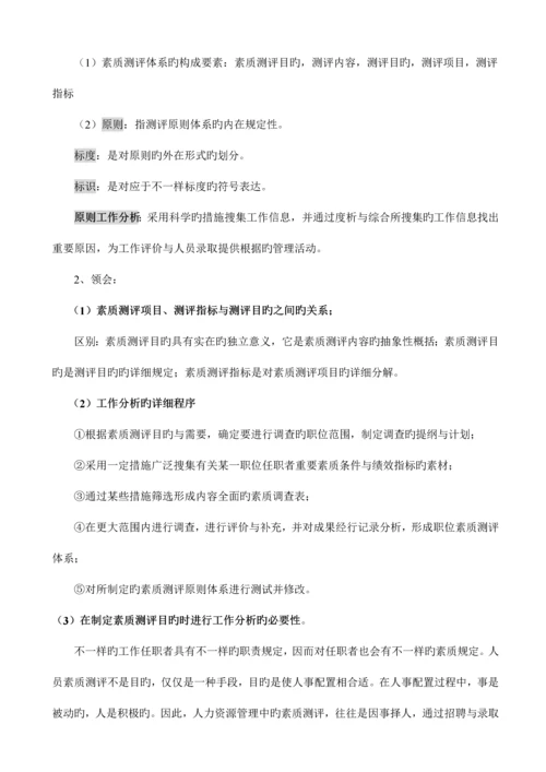 2023年自考06090人员素质测评理论与方法.docx