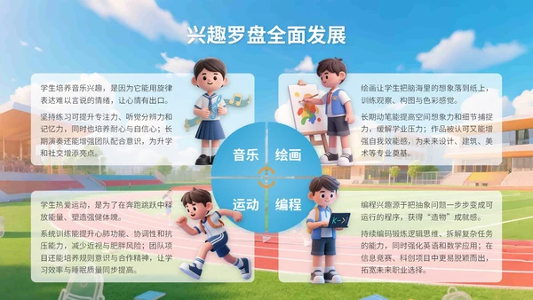 蓝色3D立体风三年二班开学主题班会PPT模版
