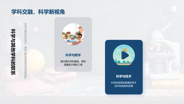 科学与数学的融合PPT模板