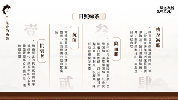 非遗文化茶道天然品味不凡通用PPT模板