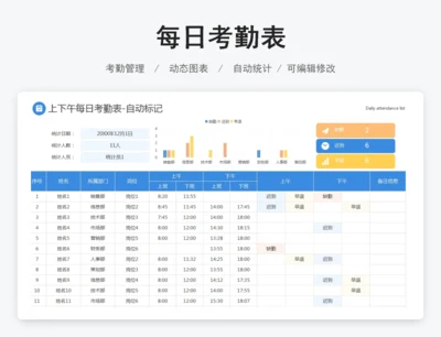 每日考勤表