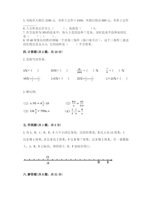 小升初六年级期末测试卷附答案（研优卷）.docx