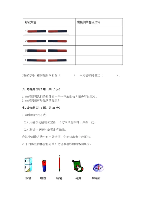 教科版二年级下册科学知识点期末测试卷精品（典优）.docx