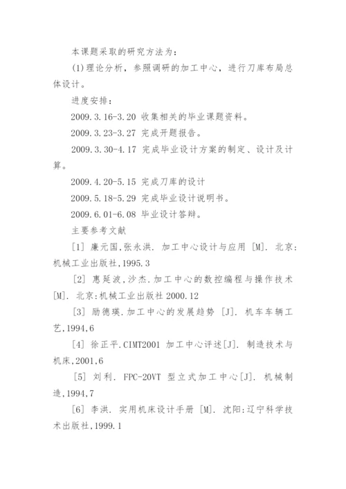 机械专业毕业论文开题报告.docx