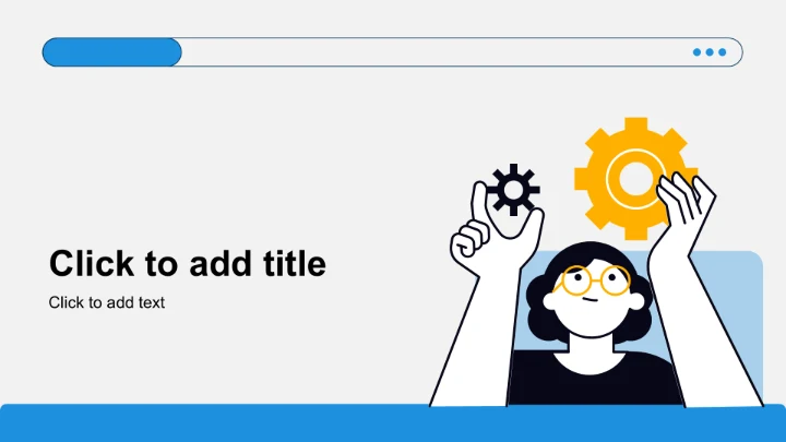 蓝色插画风通用行业员工入职培训PPT主题