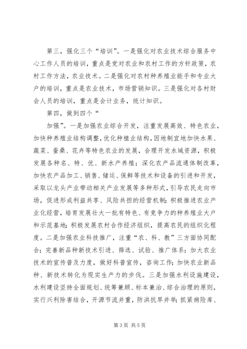 农业技术综合服务中心副主任竞聘演讲稿.docx