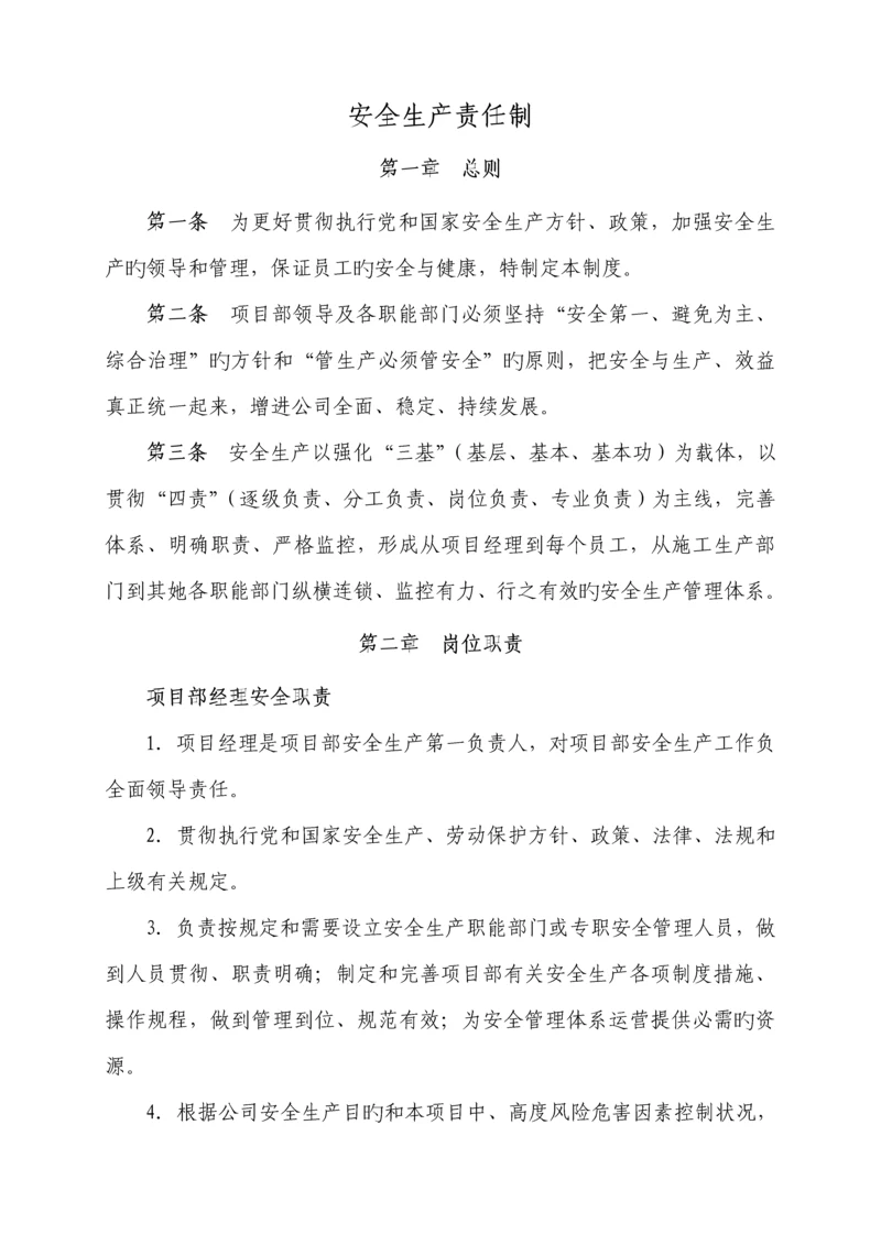 关键工程综合施工安全生产责任制.docx