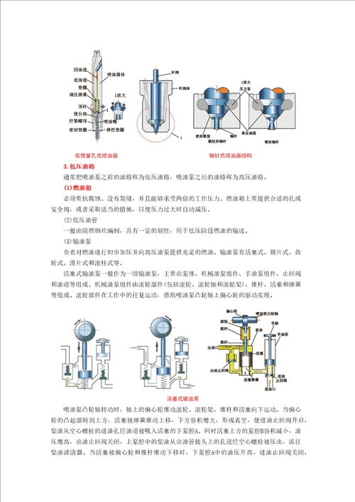 汽车发动机构造与维修任务16柴油机燃油供给系统认知讲义